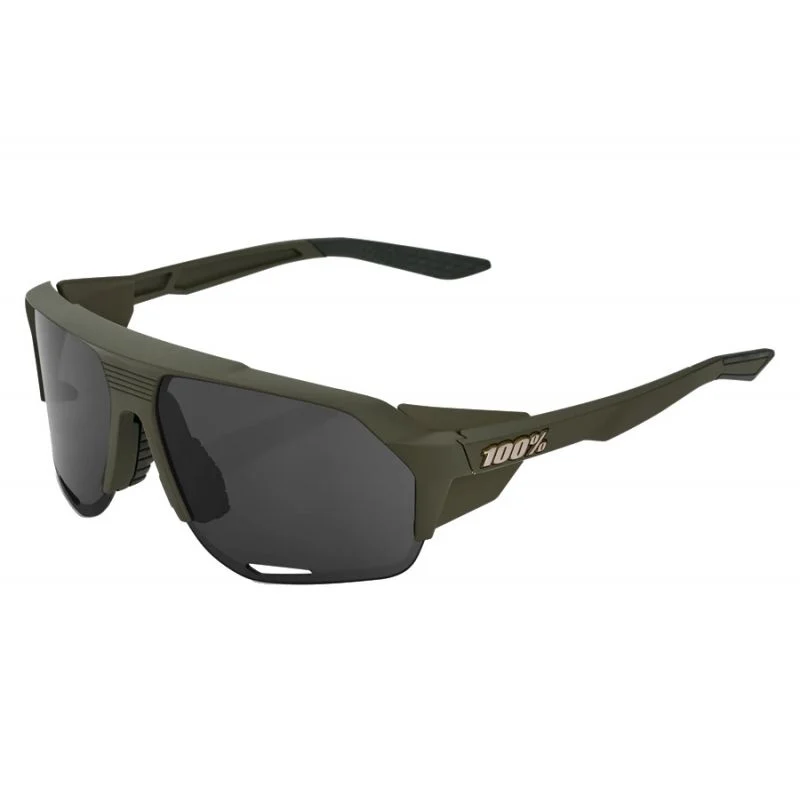 100% Norvik Sunglasses Soft Tact Army Green Smoke Lens
