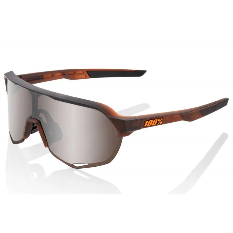 100% S2 Glasses - Brown-Silver Mirror Lens