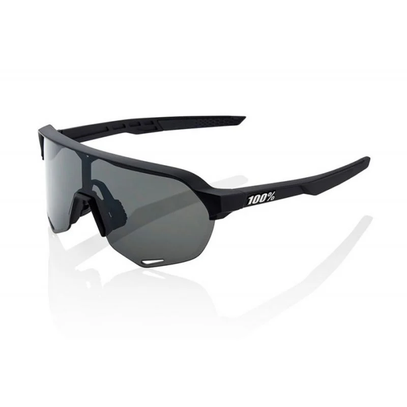 100% S2 Soft Tact Black Glasses - Smoke Lens