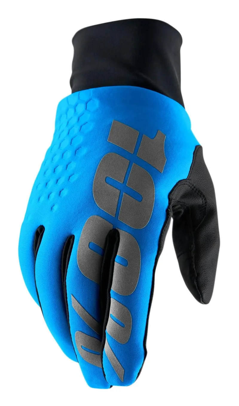 100 Percent Hydromatic Brisker MTB Gloves Blue
