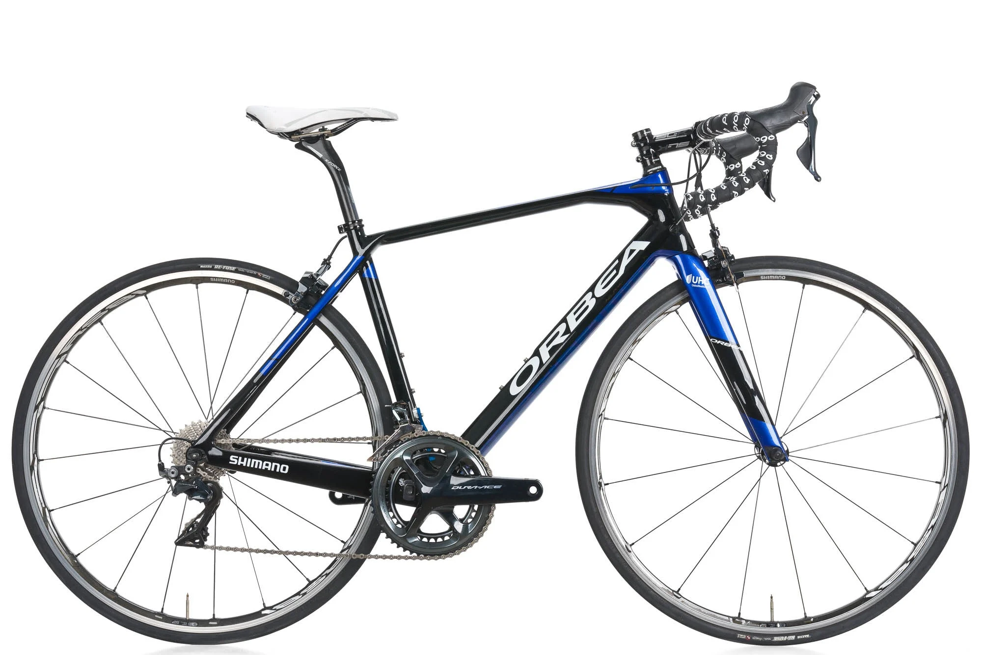 2017 Orbea Orca OMR Road Bike 53cm MEDIUM Carbon Shimano Dura-Ace 9100 UHC Team