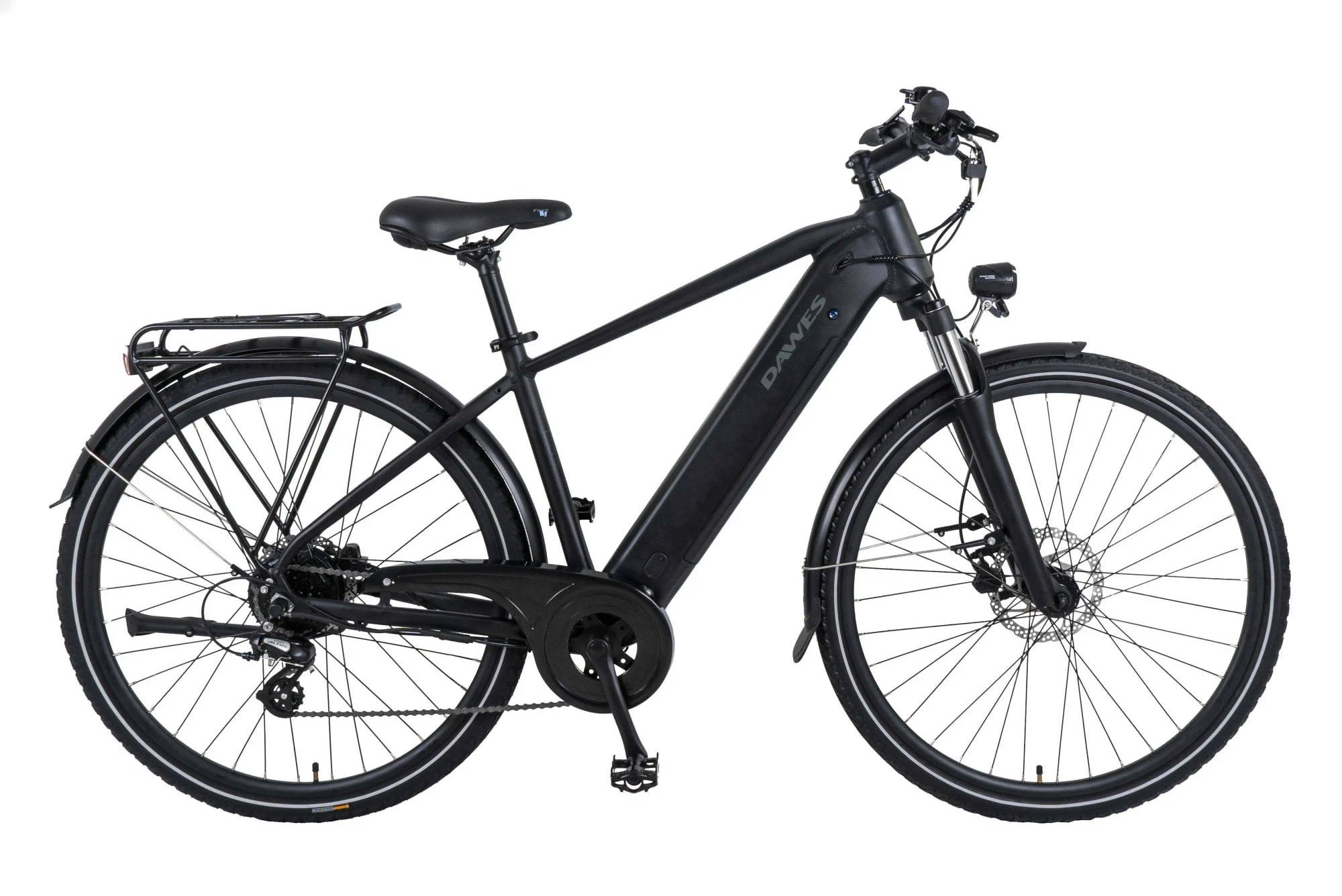 2025 Dawes Spire 1.0 Crossbar Electric Bike With Hub Motor In Black