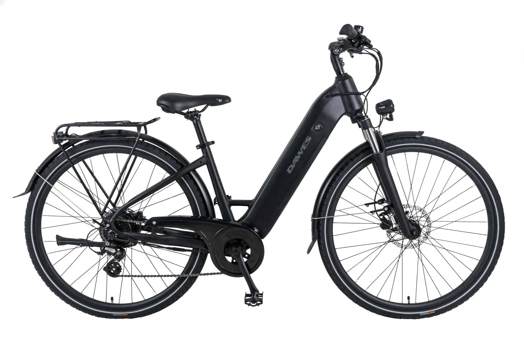2025 Dawes Spire 1.0 Low Step Electric Bike With Hub Motor In Black