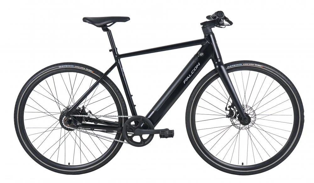 2025 Falcon Zone Electric Bike Single Speed In Black 51.5cm Frame