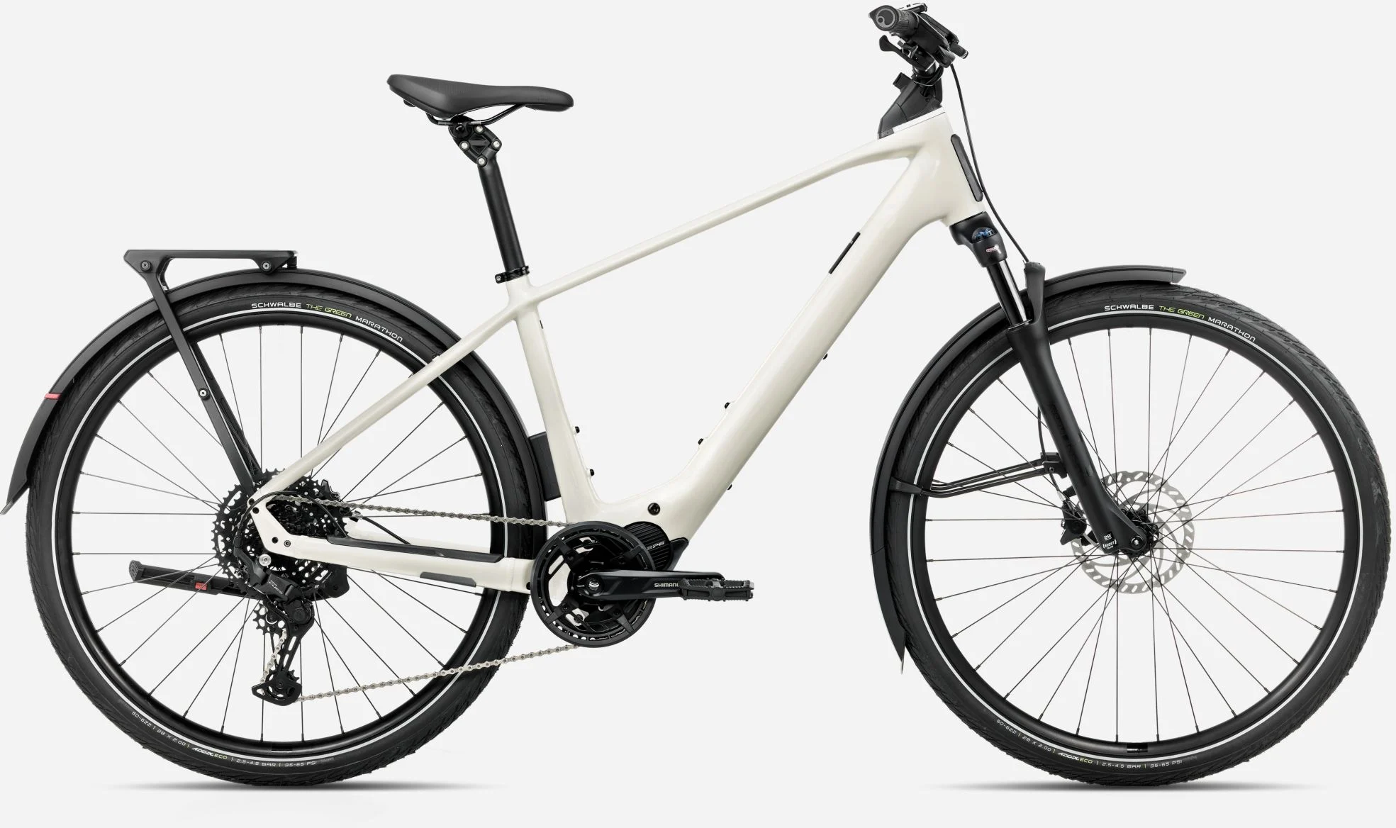 2025 Kemen Tour 20 Electric Bike In Ivory White