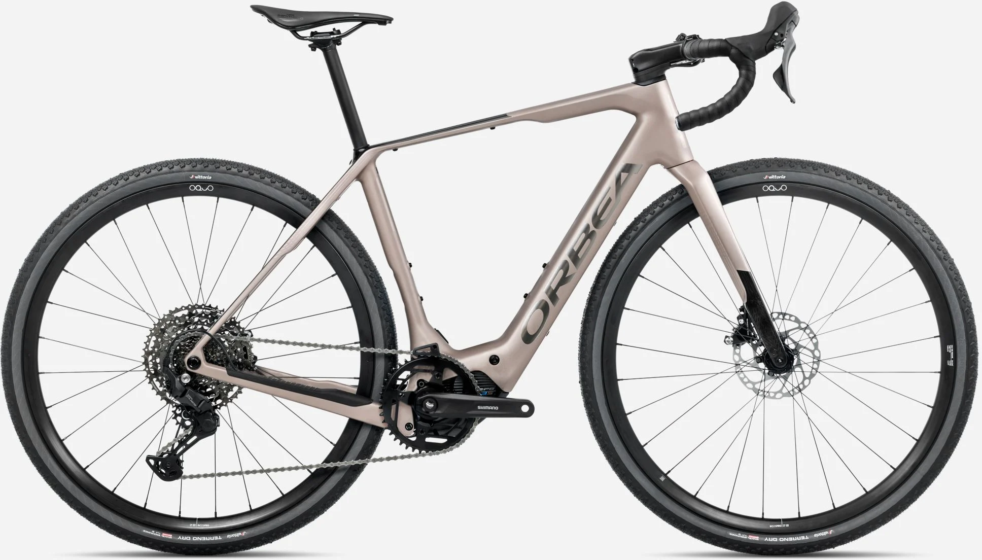 2025 Orbea Denna M40 Electric Gravel Bike In Escape Green, Caramel Carbon View Or Nickle Matt