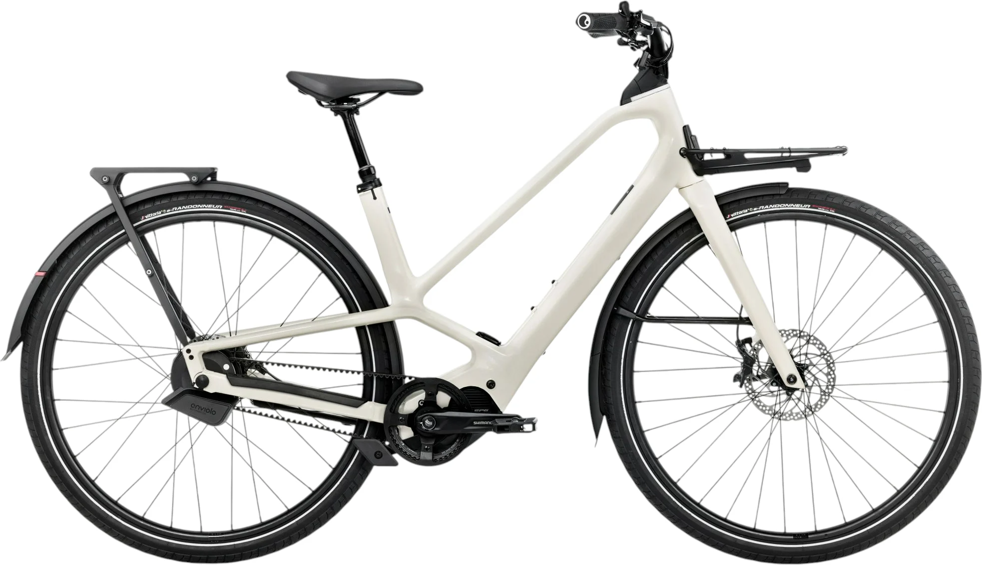 2025 Orbea DIEM 10 Electric Bike With Belt Drive & Hub Gears In Ivory White Gloss
