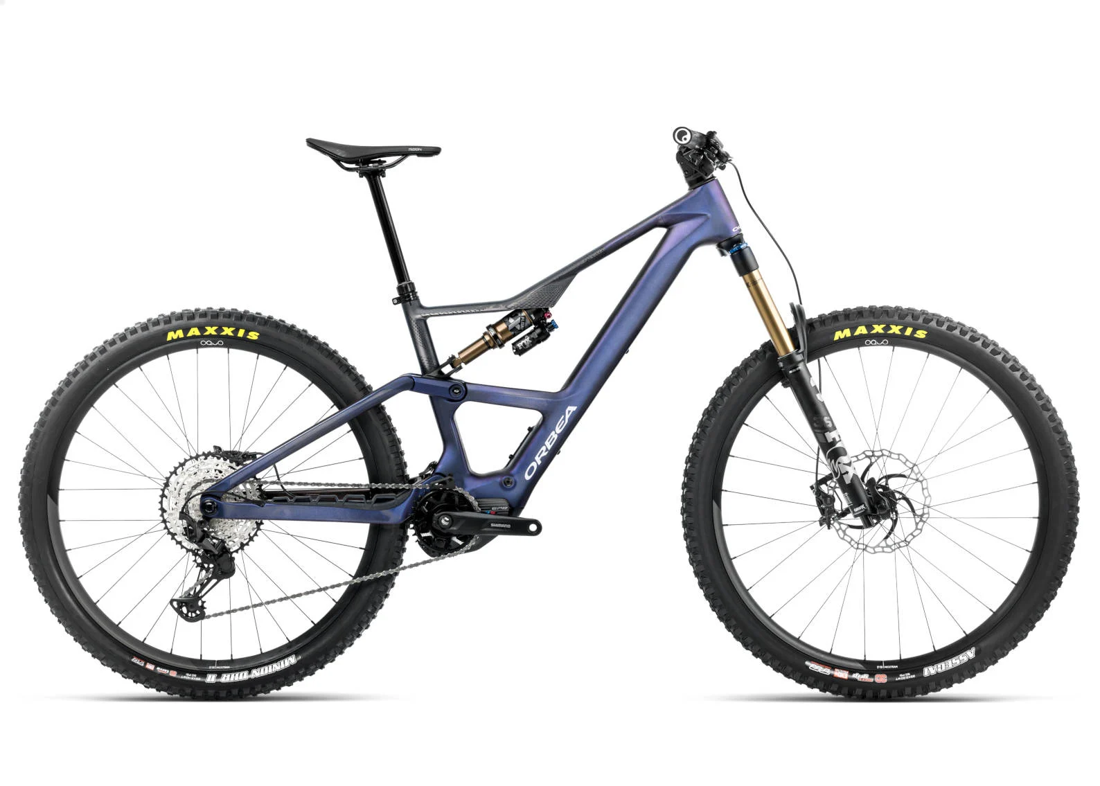 2025 Orbea Rise LT M10 630W Electric Full Suspension Mountain Bike In Tanzanite, Cosmic Or Desert Rose