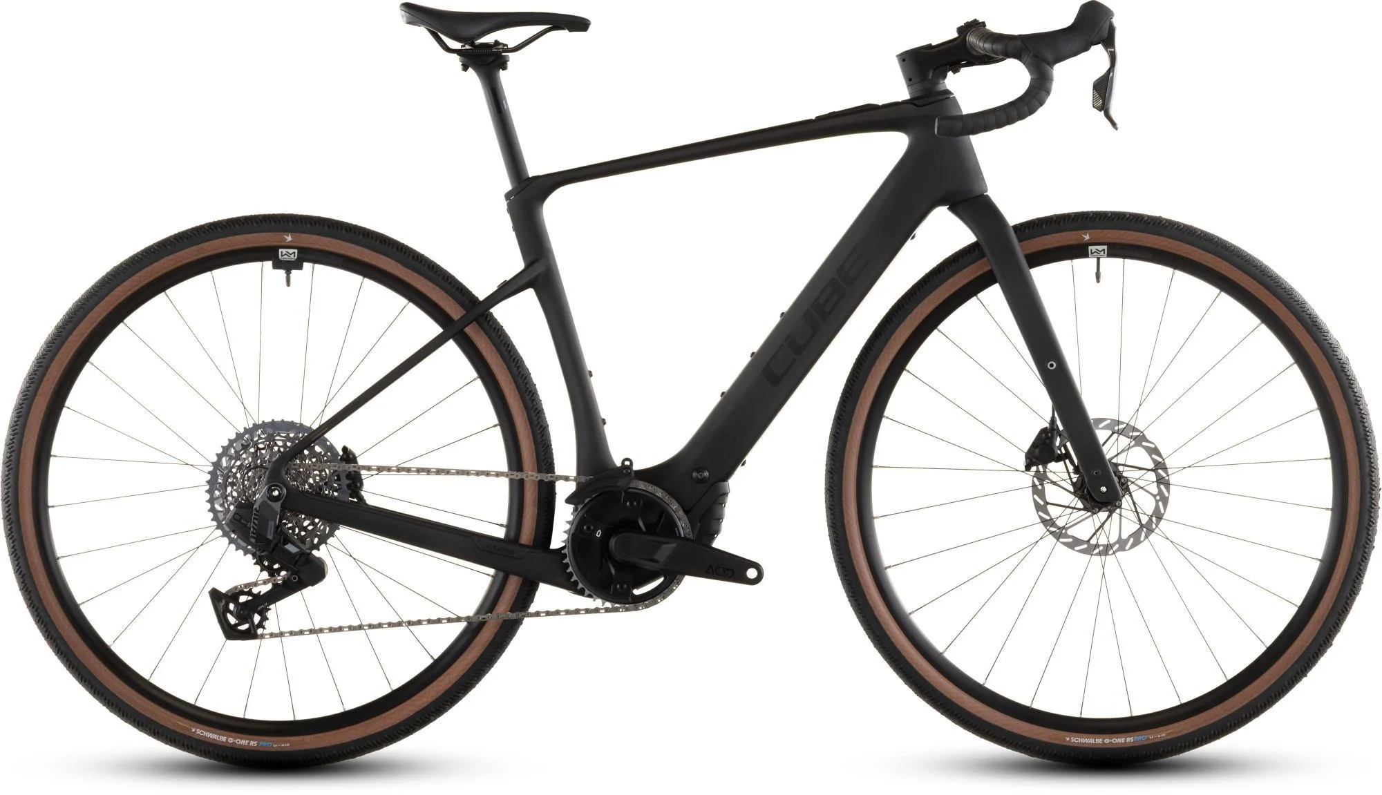 2026 Cube Nuroad Hybrid C:62 EXC 400X Electric Road / Gravel Bike In Blackline