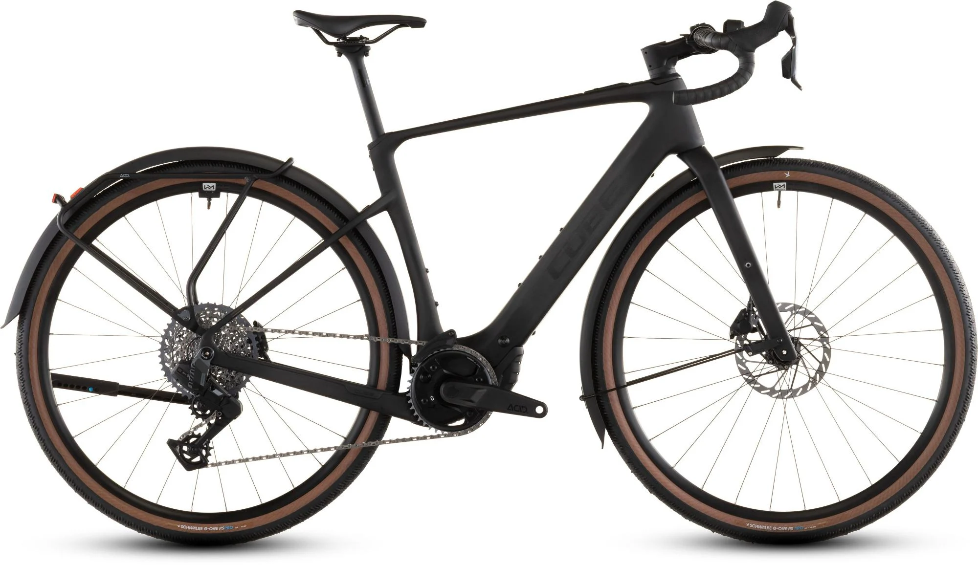 2026 Cube Nuroad Hybrid C:62 EXC 400X FE Electric Road / Gravel Bike In Blackline