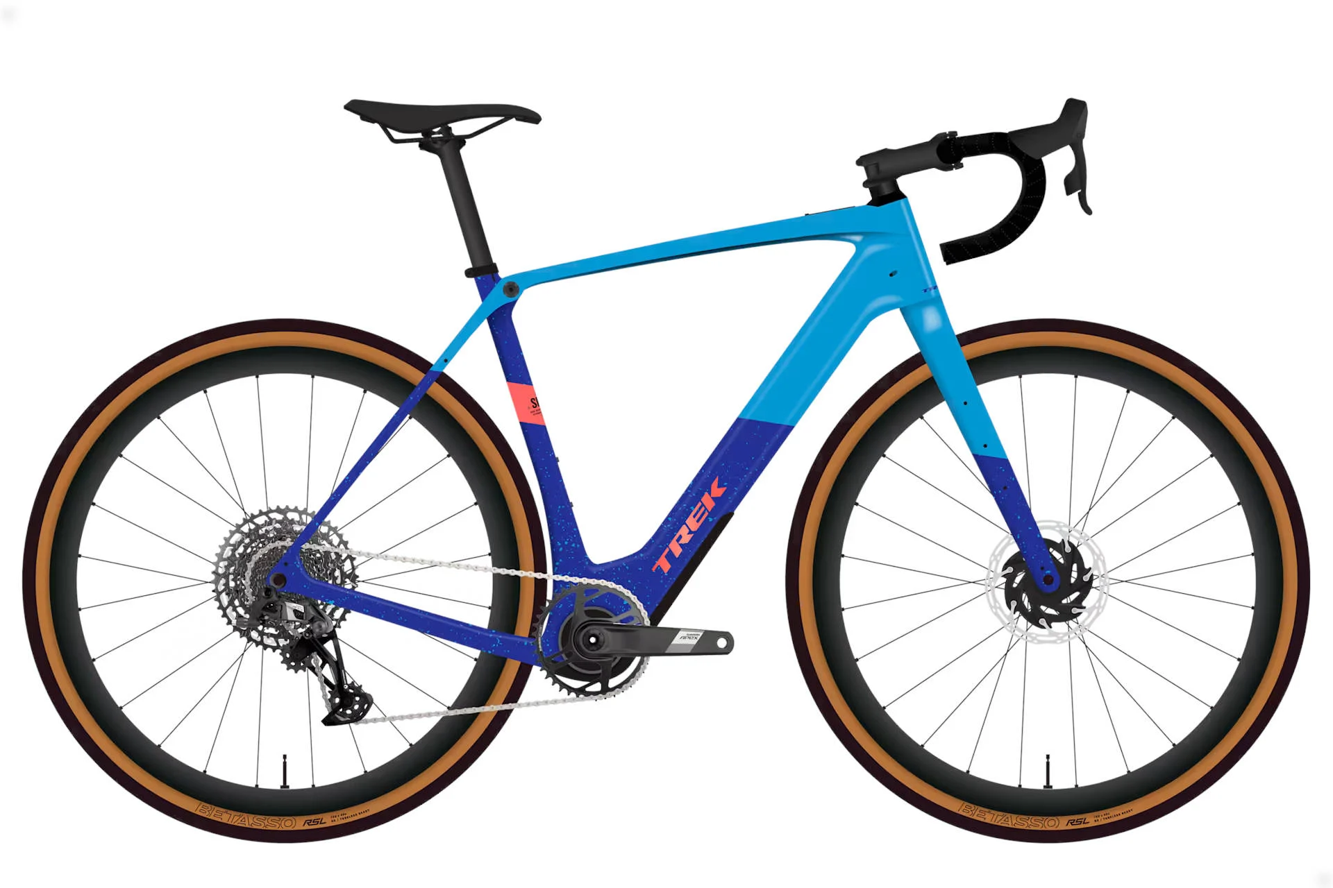 2026 Trek Checkpoint+ SL 5 Electric Gravel / Urban Bike With Carbon Frame In Fjord Blue & Cobalt Blue