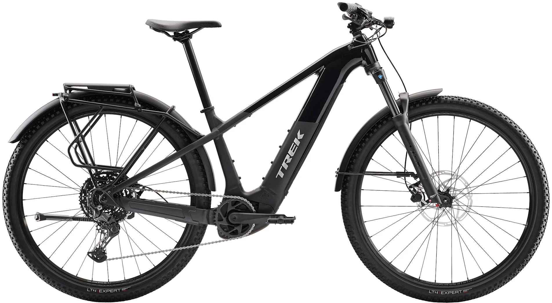 2026 Trek Powerfly+ 4 Equipped Gen 5 600Wh Electric Hardtail Mountain Bike In Gloss Dark Star & Matte Dark Web