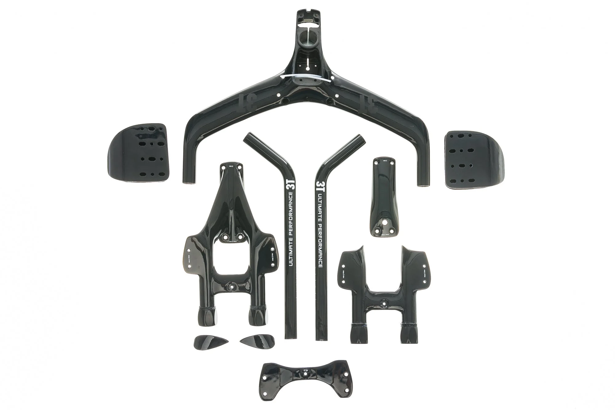 3T Aduro Aerobar 31.8mm 38cm 340mm Carbon Black