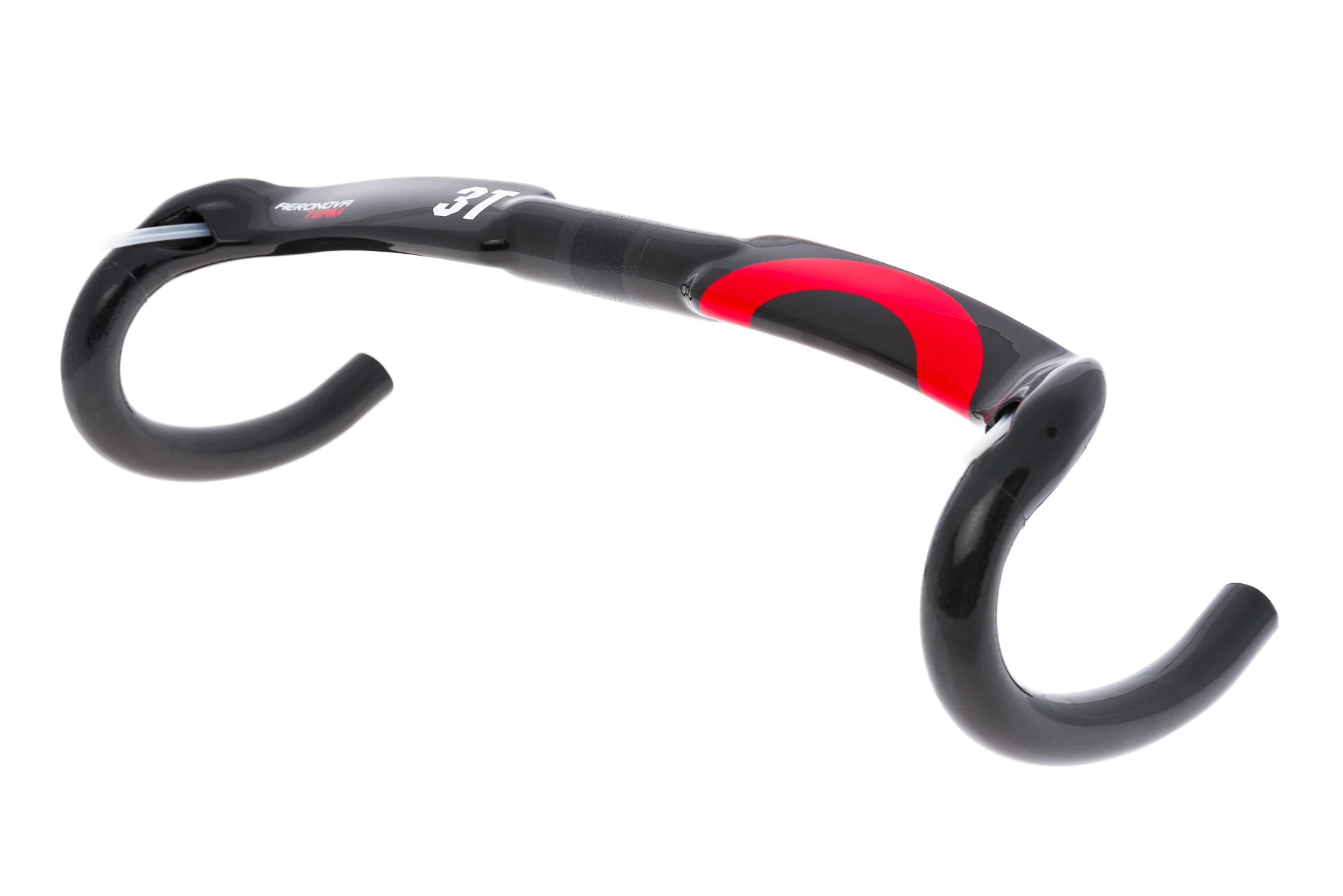 3T Aeronova Team Handelbar 31.8mm 44cm Carbon Black/Red