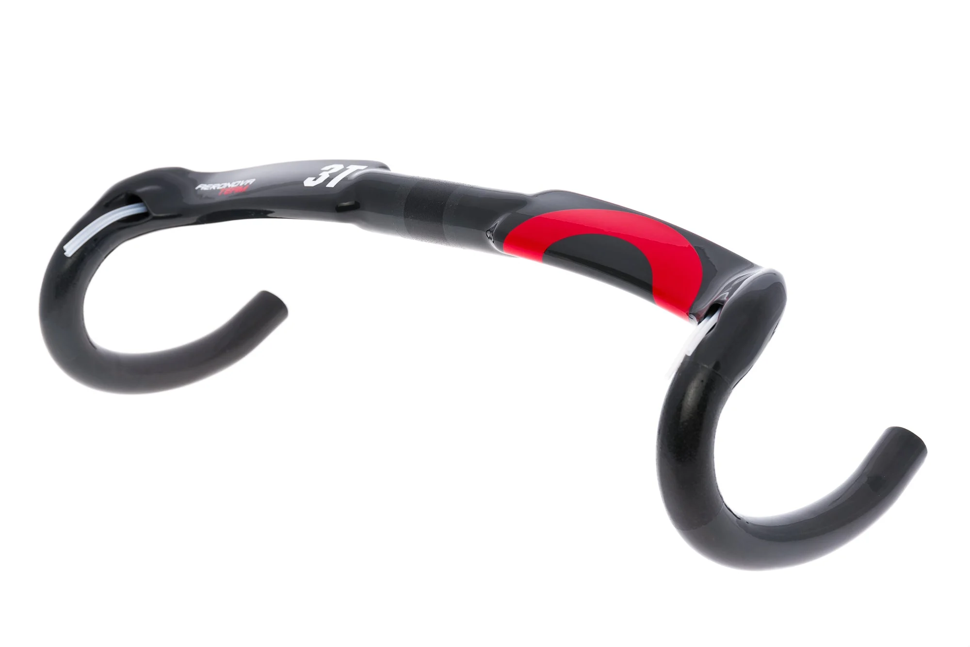 3T Aeronova Team Handlebar 31.8mm 42cm Carbon Black/Red