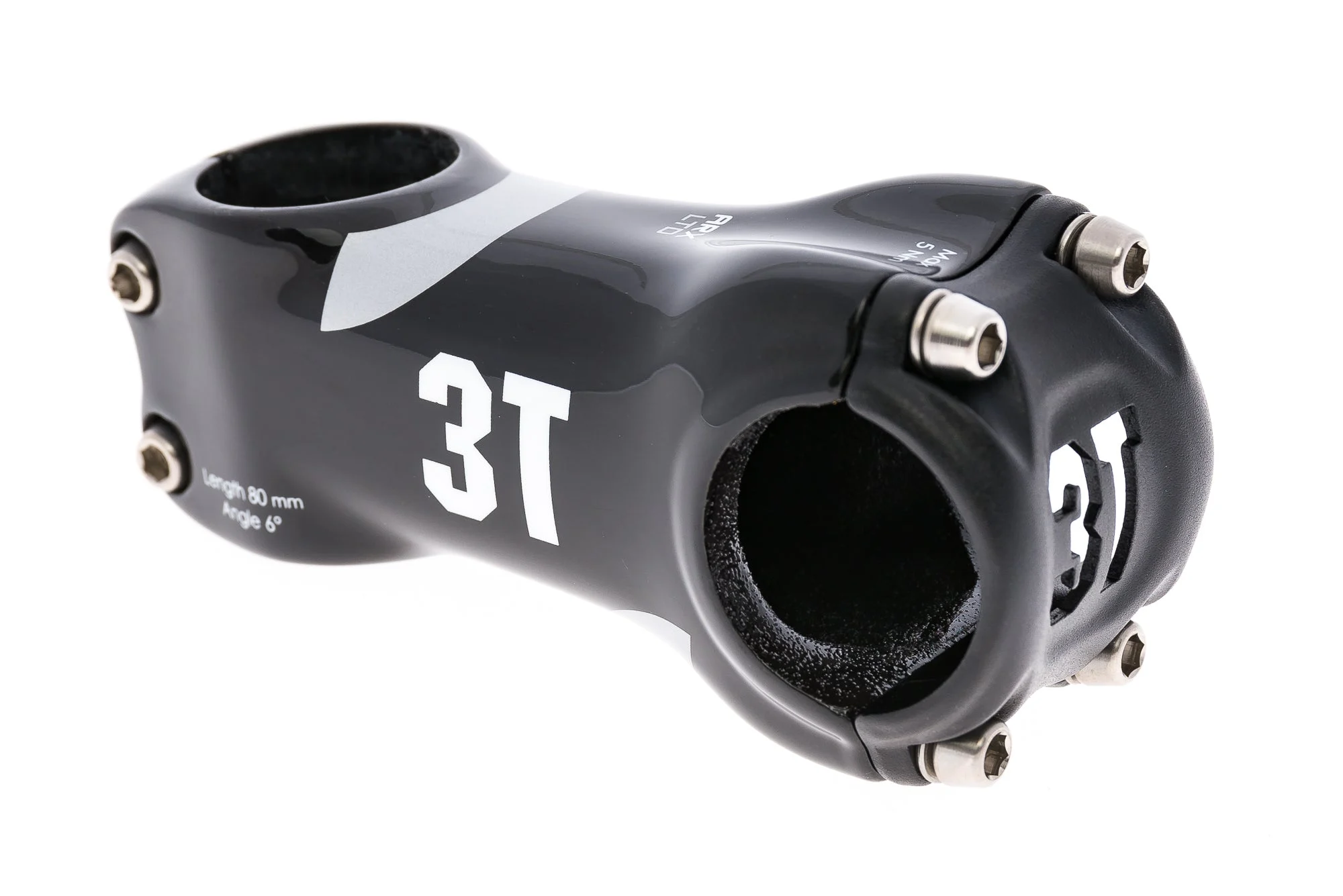 3T ARX LTD Carbon Stem 31.8mm Clamp 80mm 6 Degree Black