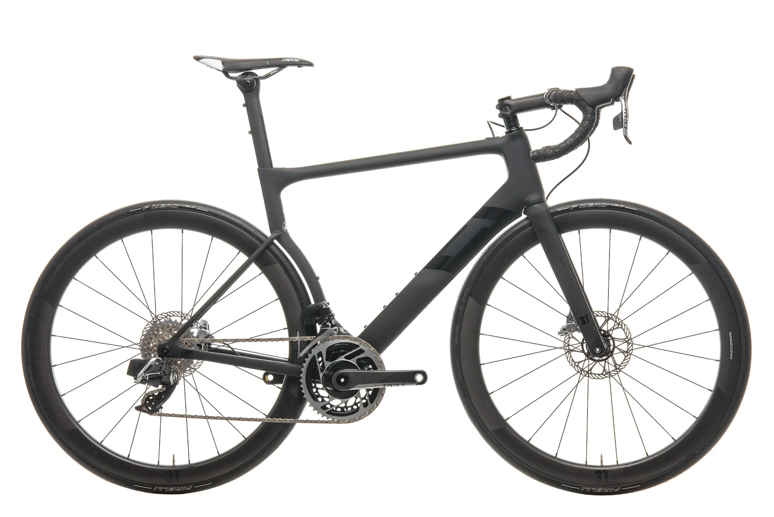 3T Strada Due Team Stealth Red AXS eTap Road Bike - 2020, Large