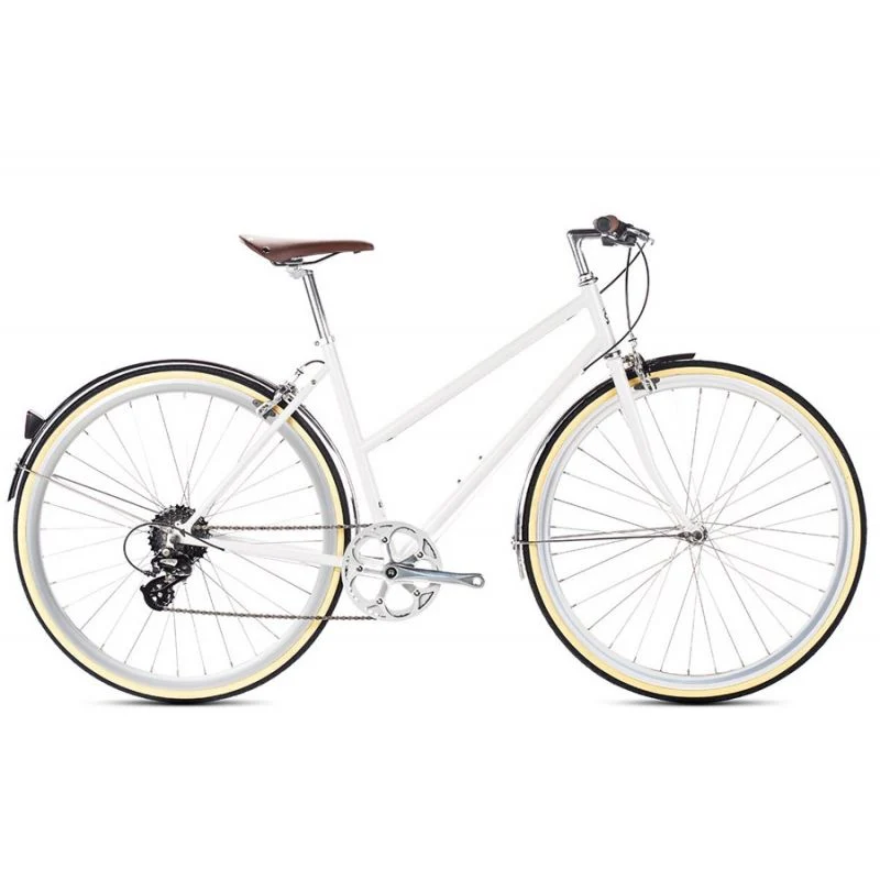 6KU Odessa 8-speed City Bike - Coney White