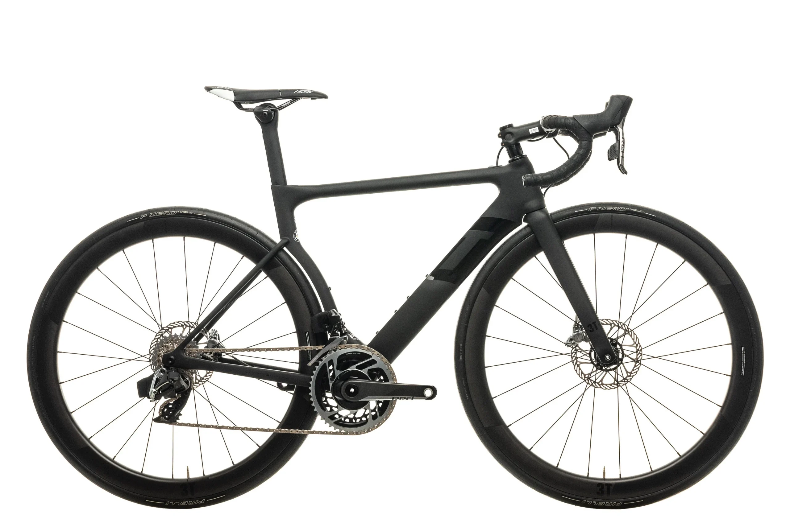 3T Strada Due Team Stealth Red AXS eTap Road Bike - 2020, Small