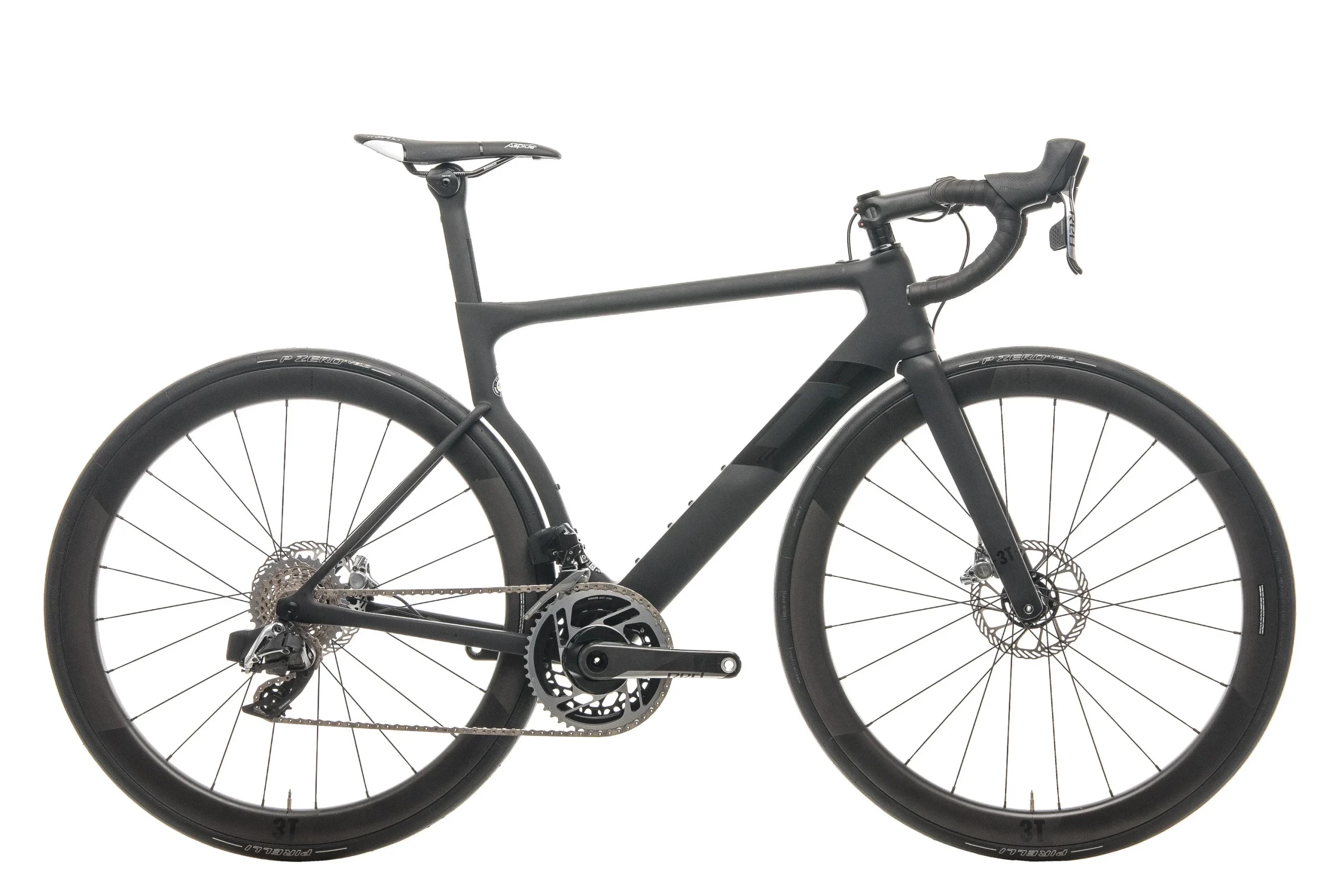 3T Strada Due Team Stealth Red AXS eTap Road Bike - 2020, Medium