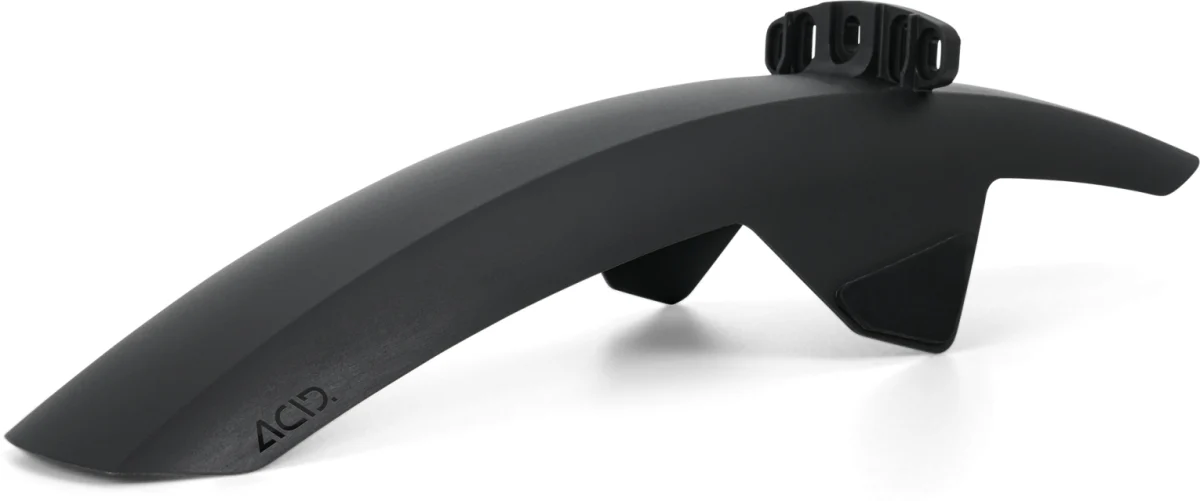 Acid Mud Shield Front Long Mudguard in Black