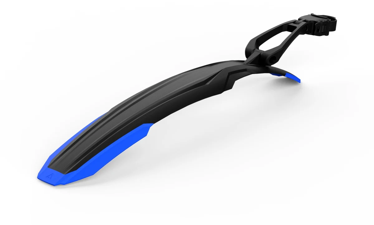 Acid Mudguard Vane Pro Rear 27.5 In Black & Green / Grey / Red / Blue