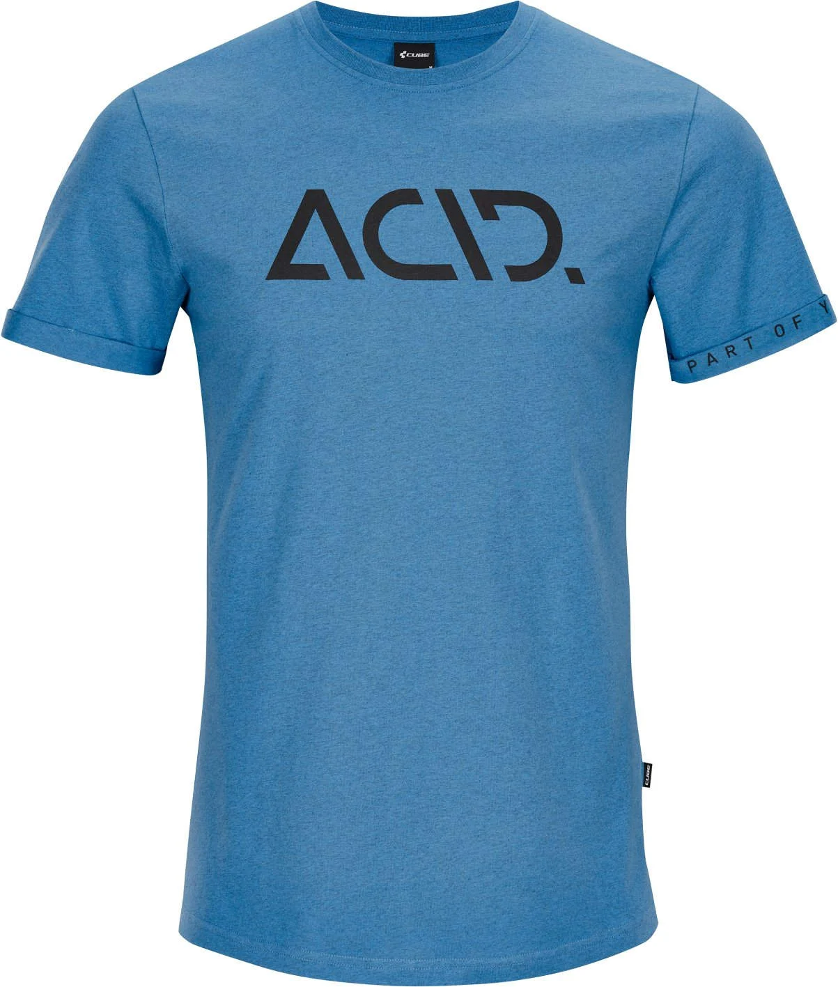 Acid Organic T Shirt Classic Logo In Blue