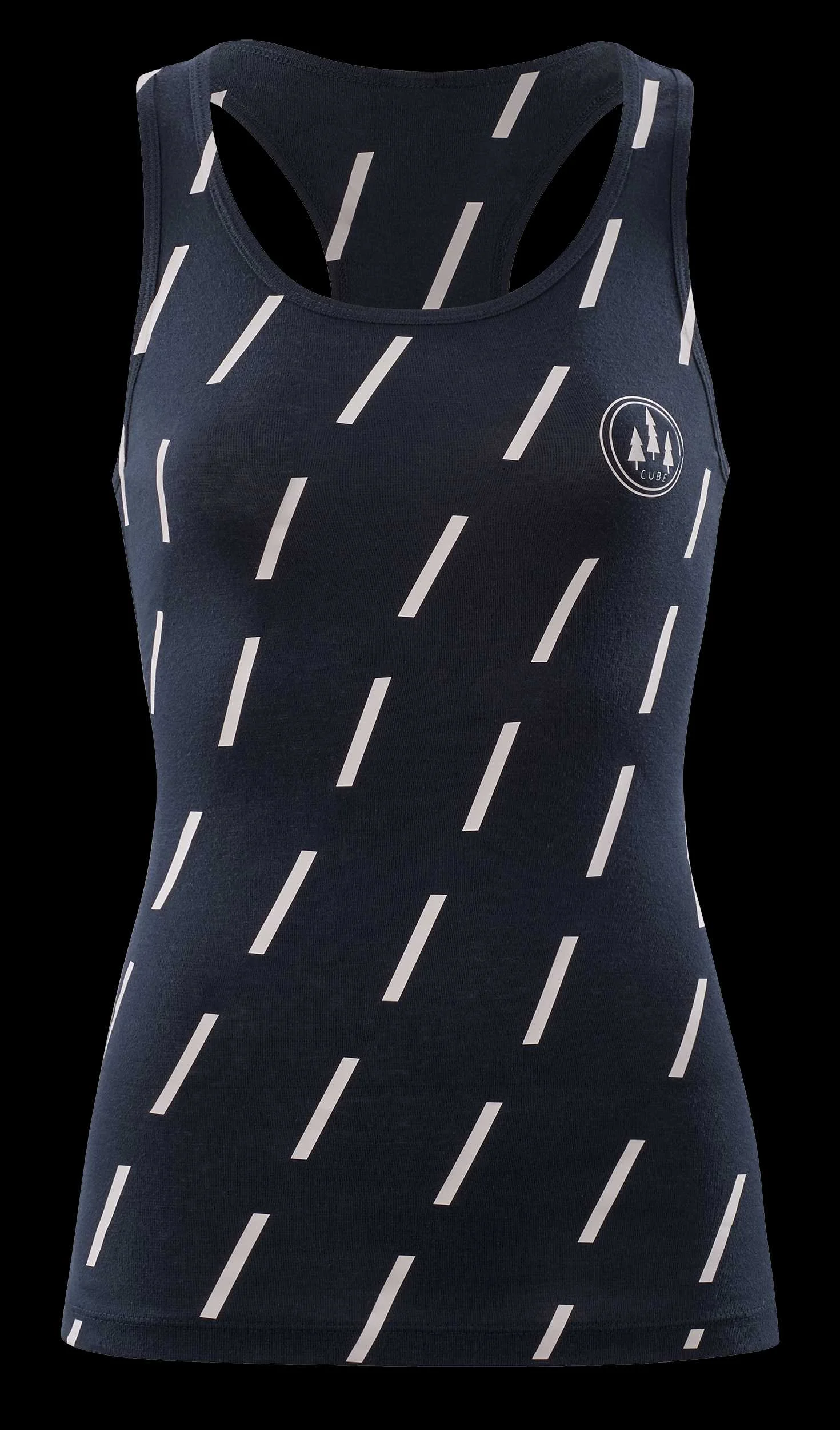 CUBE WS Top Muovere Blue/White
