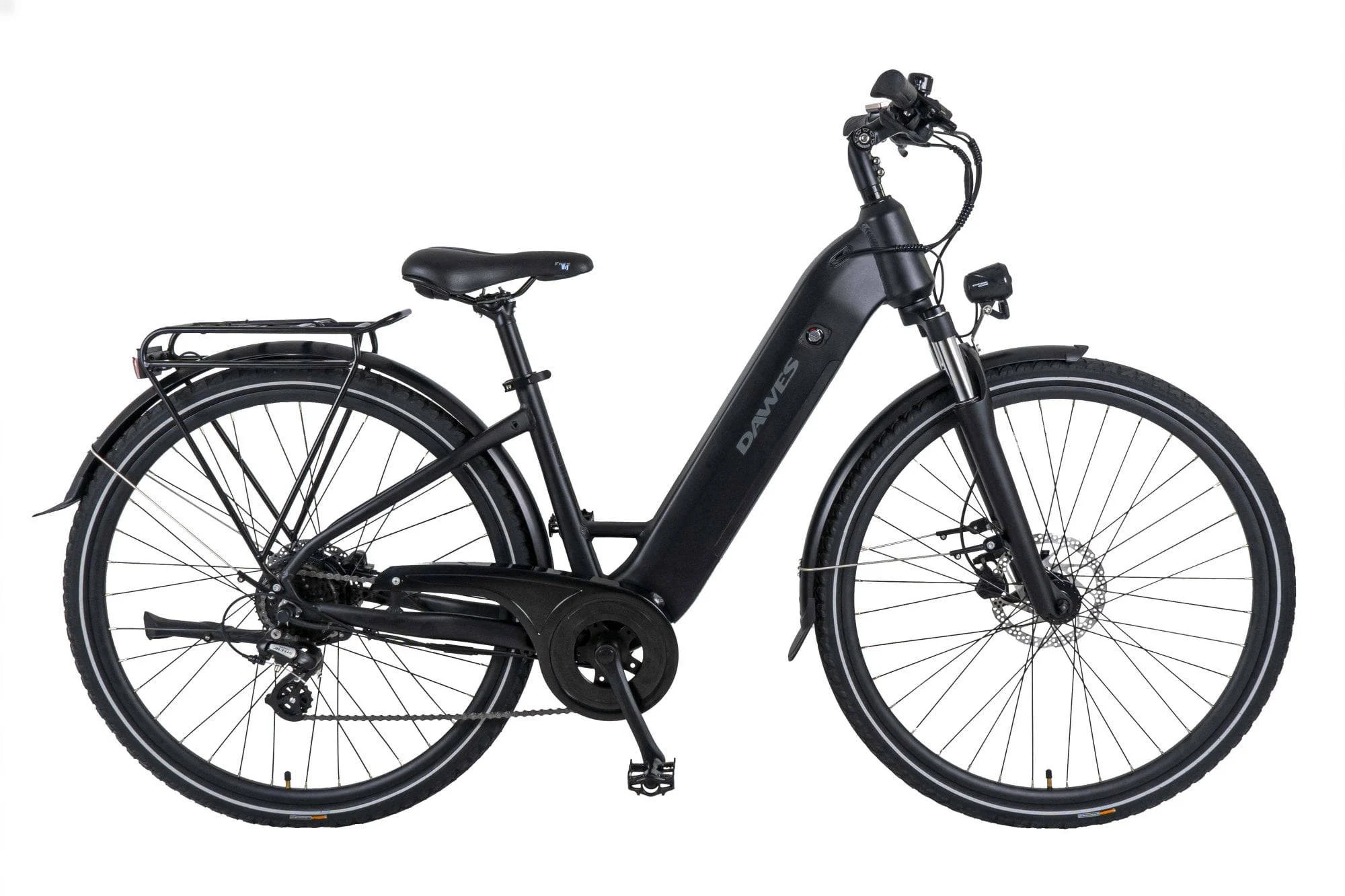 Dawes Spire 1.0 Low Step Electric Bike With Hub Motor In Black