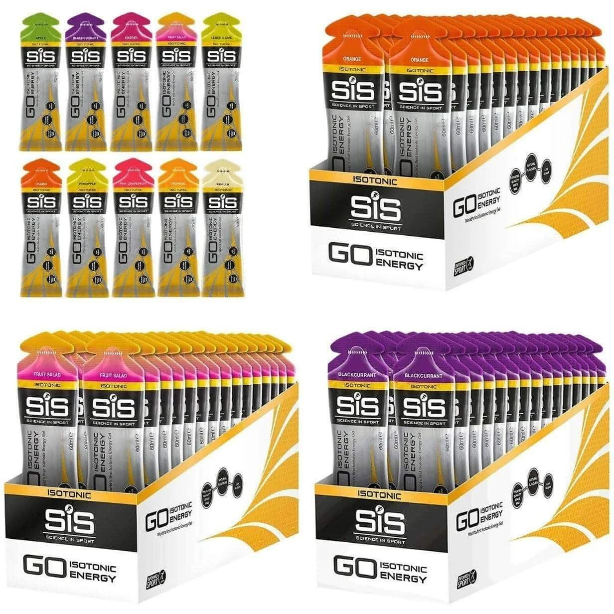 GO Isotonic Energy Gels 60ml (Box of 30)