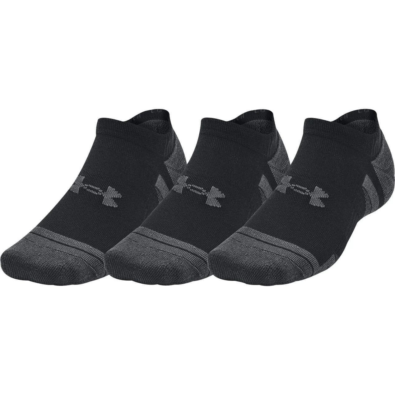 Performance Tech (3 Pack) No Show Socks - Black