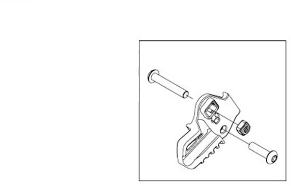 Thule Cross cargo bag hinge bracket right