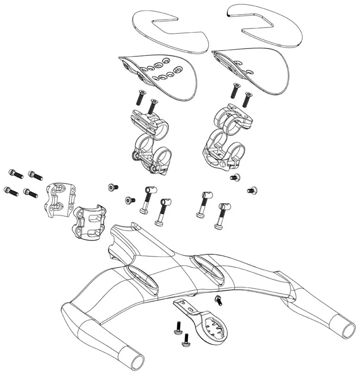 ZippVuka Aero High Stack Kit For Vuka Aero C1 10mm Riser Bridge 50mm Risers 2 Pcs And Bolts